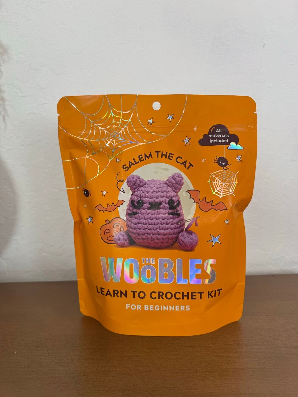*Sold out online* Woobles Salem the Halloween Cat Halloween Crochet Kit - Sealed